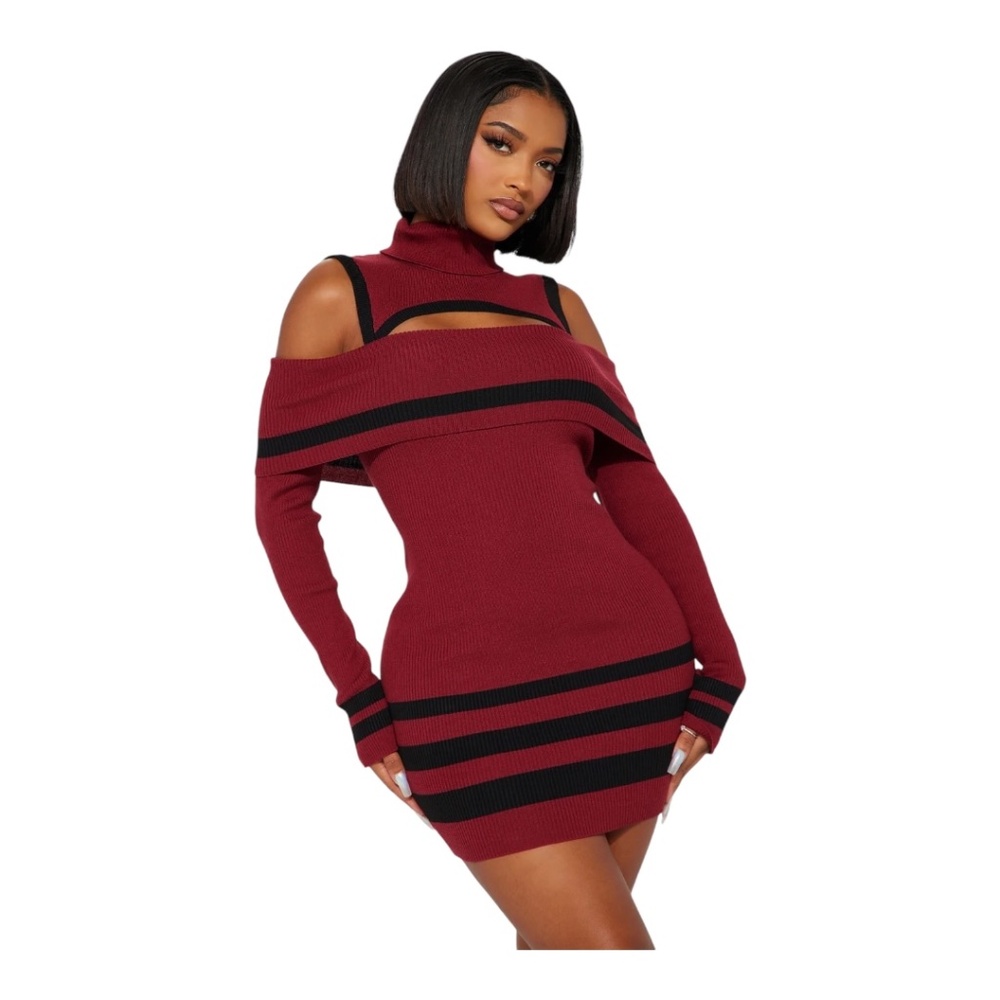 NWT Fashion Nova Kelsie Sweater Mini Dress
